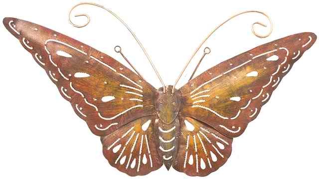Kunsthandwerk Asien Deko-Schmetterling  FEEL, Metall, Wandschmuck, Wand-Deko