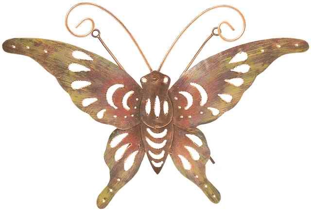 Kunsthandwerk Asien Deko-Schmetterling  TOUCH, Metall, Wandschmuck, Wand-Deko