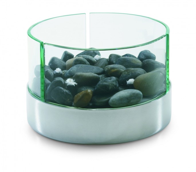 PHILIPPI DESIGN Burn Tischkamin rund, Tischfeuer Glasfeuer