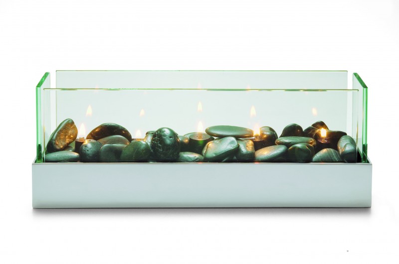 PHILIPPI DESIGN Burn Tischkamin lang, Tischfeuer Glasfeuer