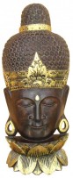 Buddha Maske 100 cm stehend, Holz-Maske aus Bali