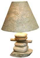 Deko-Leuchte SOLA, Tisch-Lampe aus Holz, Stimmungsleuchte