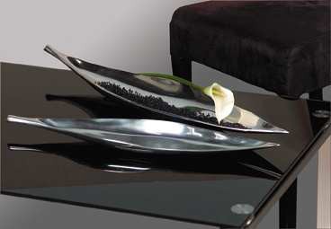 Deko-Schale LEAF, Casablanca Design, Aluminium poliert